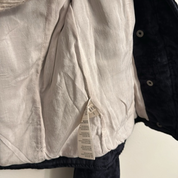 FREE PEOPLE from Dusk til Dawn Black Velvet Moto Jacket. Size Small NEW - Picture 13 of 16